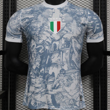 2025 Italy Grey Special Edition Player Version Soccer Jersey