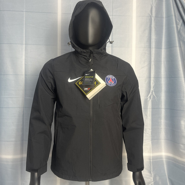 2024/25 PSG Black Windbreaker #Y21冲锋衣