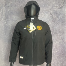 2024/25 M Utd Black Windbreaker #Y12冲锋衣
