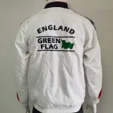 1998 England White Retro Style Windbreaker