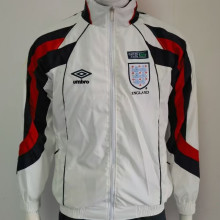 1998 England White Retro Style Windbreaker