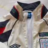 1998 England White Retro Style Windbreaker