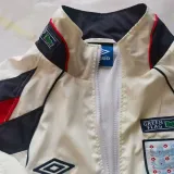 1998 England White Retro Style Windbreaker