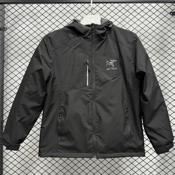 2025 ARC-TERYX Velvet Thickened warm Black Outdoor Jackets #F5加绒冲锋衣