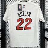 2025 Miami HEAT BUTLER #22 White High Quality Casual T-Shirt T156