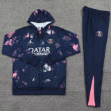 2025 PSG Royal Blue Hoody Zipper Jacket Tracksuit