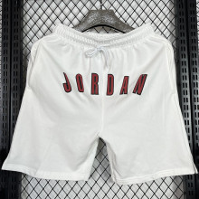 2025 Jordan White Pure Cotton Fabric Casual Short Pants M005