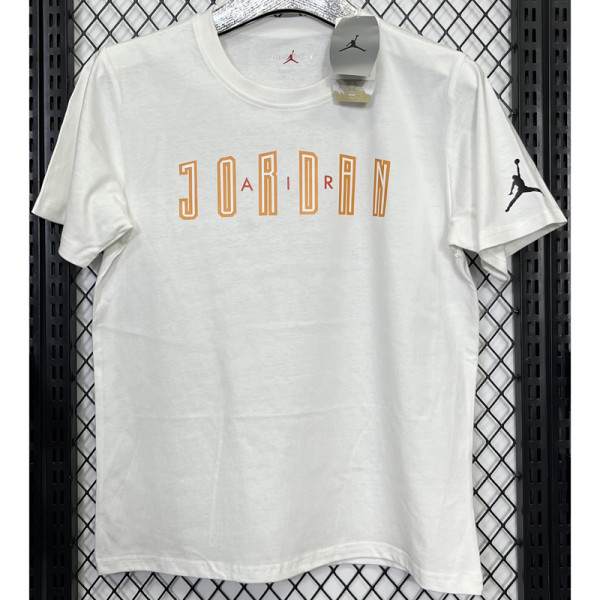 2025 Jordan White High Quality Casual T-Shirt   T174