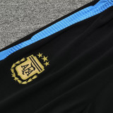 2025 Argentina Black Hoody Zipper Jacket Tracksuit