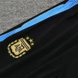 2025 Argentina Black Hoody Zipper Jacket Tracksuit