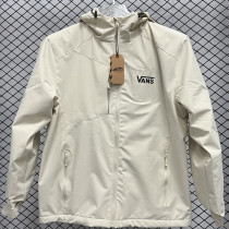 2025 VANS Velvet Thickened warm Beige Outdoor Jackets #F7加绒冲锋衣
