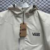 2025 VANS Velvet Thickened warm Beige Outdoor Jackets #F7加绒冲锋衣