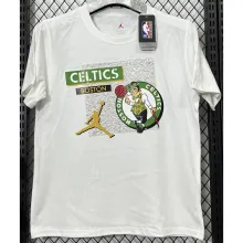 2025 Celtic Jordan White High Quality Casual T-Shirt  T196