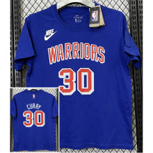 2025 Warriors CURRY #30 Blue High Quality Casual T-Shirt   T184