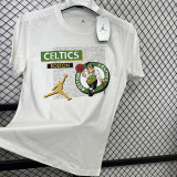 2025 Celtic Jordan White High Quality Casual T-Shirt  T196