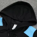 2025 Argentina Black Hoody Zipper Jacket Tracksuit