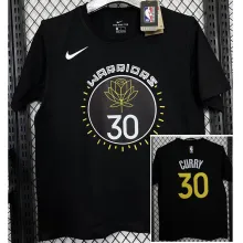 2025 Warriors CURRY #30 Black High Quality Casual T-Shirt   T177