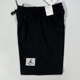 2025 Jordan Black Pure Cotton Fabric Casual Short Pants 黑标M001