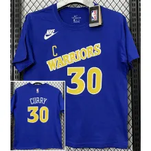 2025 Warriors CURRY #30 Blue High Quality Casual T-Shirt  T185