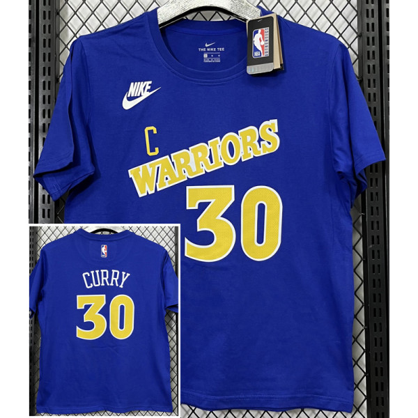 2025 Warriors CURRY #30 Blue High Quality Casual T-Shirt  T185