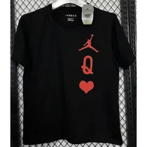 2025 Jordan Black High Quality Casual T-Shirt   T179