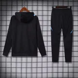 2025 Argentina Black Hoody Zipper Jacket Tracksuit