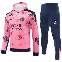 2025 PSG Pink Hoody Zipper Jacket Tracksuit