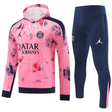 2025 PSG Pink Hoody Zipper Jacket Tracksuit