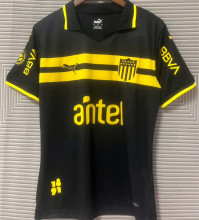 2025 Atletico Penarol Black Fans Soccer Jersey 背后上下都有广告