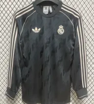 2025 RM Special Edition Black Retro Style Long Sleeve Soccer Jersey