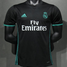 2017/18 RM Away Black Retro Player Version Soccer Jersey 球员版