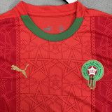 2025/26 Morocco Home Red Fans Soccer Jersey