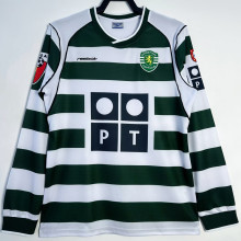 2001/03 Lisbon Home Retro Long Sleeve Soccer Jersey
