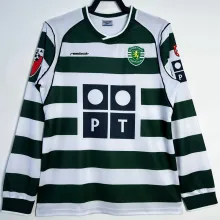 2001/03 Lisbon Home Retro Long Sleeve Soccer Jersey