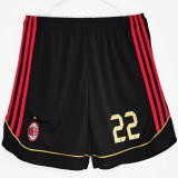 2006/07 AC Milan Black Retro Shorts Pants