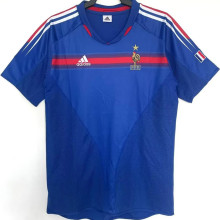 2004 France Home Blue Retro Soccer Jersey