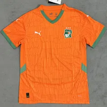 2025 Ivory Coast Home Orange Fans Soccer Jersey