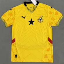 2025 Ghana Away Yellow Fans Soccer Jersey