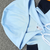 2025 RM Blue Hoody Zipper Jacket Tracksuit