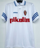 1995/96 Zaragoza Home White Retro Soccer Jersey
