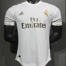 2019/20 RM Home White Retro Player Version Soccer Jersey 球员版