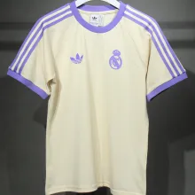 2025 RM White Cotton Retro Style Jersey