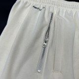 2025 Nk~ White Pure Cotton Sports Trousers Zipper style