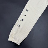 2025 Nk~ White Pure Cotton Sports Trousers Zipper style