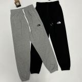 2025 TNF Grey Pure Cotton Sports Trousers Zipper style