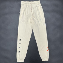 2025 Nk~ White Pure Cotton Sports Trousers Zipper style