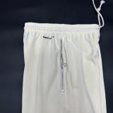 2025 Nk~ White Pure Cotton Sports Trousers Zipper style