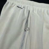 2025 Nk~ White Pure Cotton Sports Trousers Zipper style