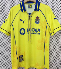 1995/96 Las Palmas Home Yellow Retro Soccer Jersey