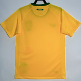 2010 Brazil Home Yellow Retro Soccer Jersey
